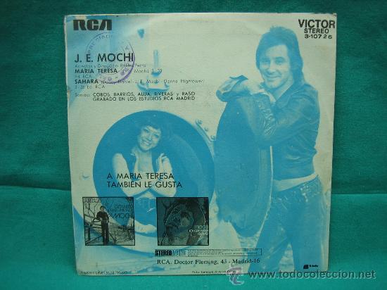 Discos de vinilo: Singels Maria Teresa / J.e. Monchi - Foto 2