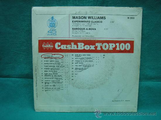 Discos de vinilo: Singels Mason Williams - Foto 2