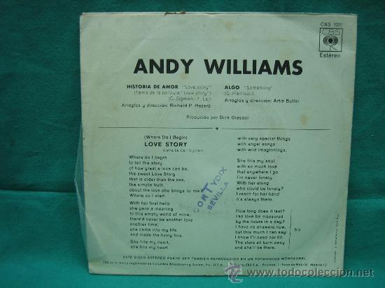 Discos de vinilo: Singels Andy Williams - Foto 2