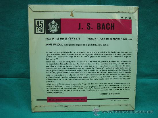 Discos de vinilo: Waldo J.S.BACH - Foto 2