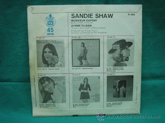 Discos de vinilo: Singels Sandie Shaw - Foto 2