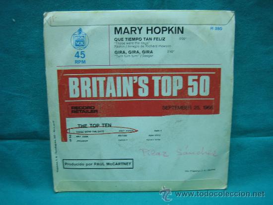 Discos de vinilo: Singels Mary Hopkin - Foto 2