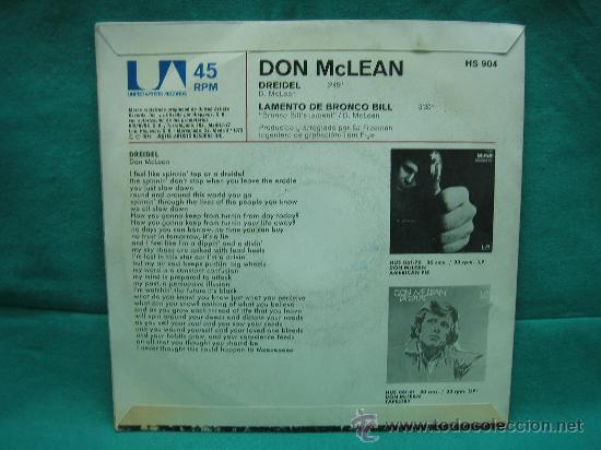 Discos de vinilo: Singels Don Mclean - Foto 2