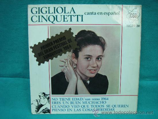 Discos de vinilo: Gigliola Cinquetti Eurovision 1964 - Foto 1