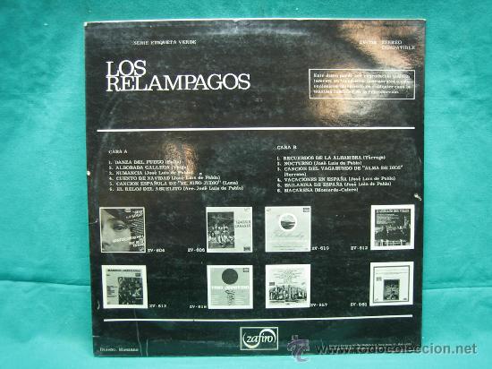 Discos de vinilo: LP Los relampagos - Foto 2