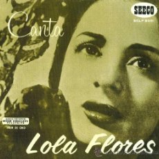 Discos de vinilo: LOLA FLORES. CANTA LOLA FLORES (VINILO LP). Lote 29742151