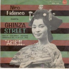Discos de vinilo: NICO FIDENCO - GHINZA STREET - SG RCA - ITALY -AÑOS 60 / EX / EX. Lote 29754841
