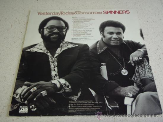 Discos de vinilo: Spinners - Yesterday, Today & Tomorrow 1977 USA ATLANTIC - Foto 2