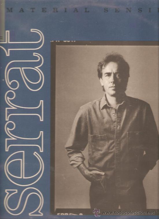 Discos de vinilo: LP JOAN MANUEL SERRAT - MATERIAL SENSIBLE - Foto 1