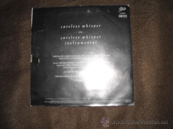 Discos de vinilo: GEORGE MICHAEL SINGLE CARELESS WHISPER EPIC 1984 HOL - Foto 2