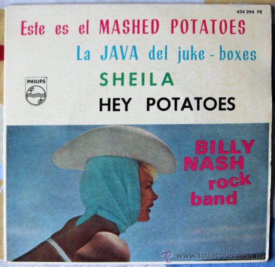 Discos de vinilo: BILLY NASH ROCK BAND - MASHED POTATOES + 3 - MONO PHILIPS 1963 - Foto 1