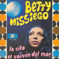 Discos de vinilo: BETTY MISSIEGO - LA CITA - 1971. Lote 29892948