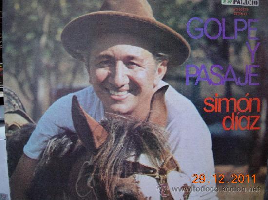 Discos de vinilo: simon diaz LP caballo viejo , golpe y pasaje - Foto 1