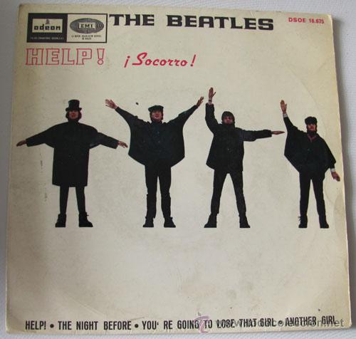 Discos de vinilo: THE BEATLES - HELP + 3 - EP ODEON ESPA&Ntilde;OL 1965 - Foto 1
