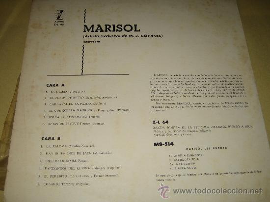 Discos de vinilo: MARISOL - ED. USA A&Ntilde;OS 60 - Foto 2