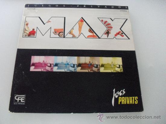 Discos de vinilo: MAX SU&Ntilde;E - JOCS PRIVATS - MAX 1979 - Foto 1