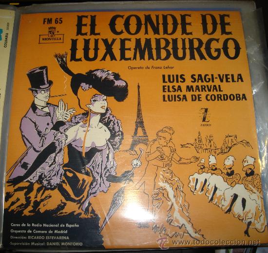 Discos de vinilo: VINILO DE EL CONDE DE LUXEMBURGO - Foto 1