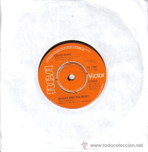 Discos de vinilo: DAVID BOWIE-BEAUTY AND THE BEAST + SENSE OF DOUBT SINGLE VINILO 1977 SIN PORTADA (ENGLAND)