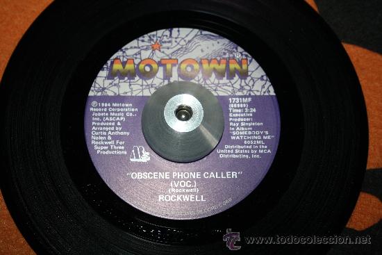 Discos de vinilo: ROCKWELL - &rdquo; OBSCENE PHONE CALLER&rdquo; - Foto 1
