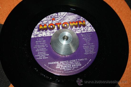Discos de vinilo: THE POINTER SISTERS - &rdquo;FRIENDS ADVICE(DONT TAKE IT)&rdquo; - Foto 1