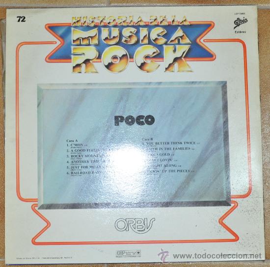 Discos de vinilo: POCO // HISTORIA DE LA MUSICA ROCK NUM.72 - Foto 2