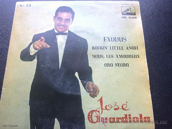 Discos de vinilo: JOS&Eacute; GUARDIOLA, EXODUS - EP ESPA&Ntilde;A - Foto 1