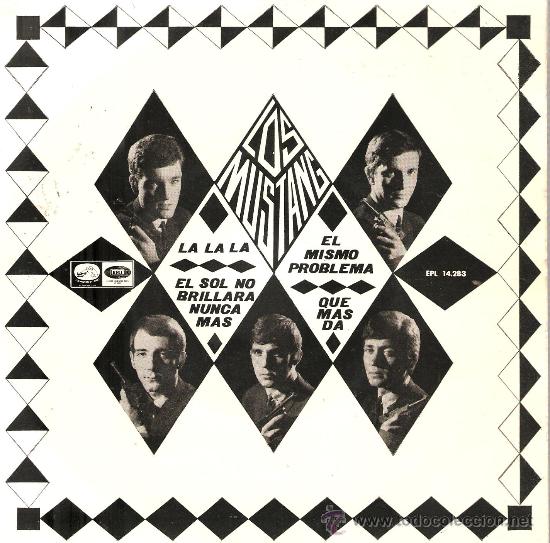 Discos de vinilo: EP LOS MUSTANG : LA LA LA + 3 - Foto 1