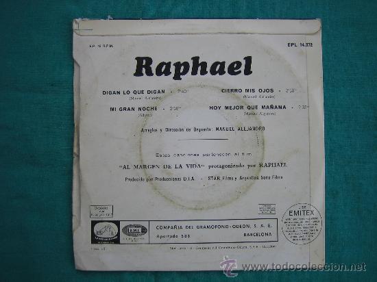 Discos de vinilo: Singels Raphael a&ntilde;o 1967 - Foto 2