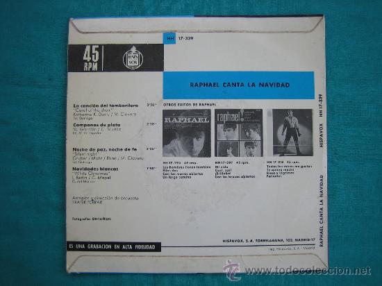 Discos de vinilo: Singels Raphael a&ntilde;o 1965 - Foto 2