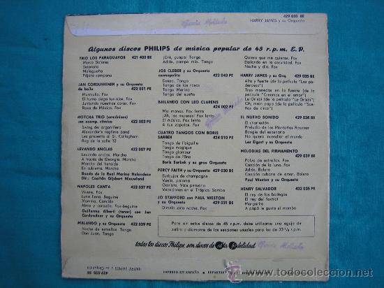 Discos de vinilo: Singels Harry James y su Orquesta a&ntilde;o 1958 - Foto 2