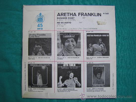 Discos de vinilo: Singels Aretha Franklin a&ntilde;o 1969 - Foto 2