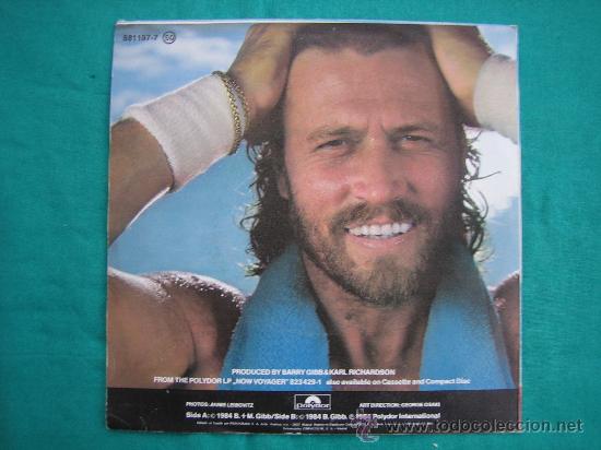 Discos de vinilo: Singels Barry Gibb a&ntilde;o 1984 - Foto 2
