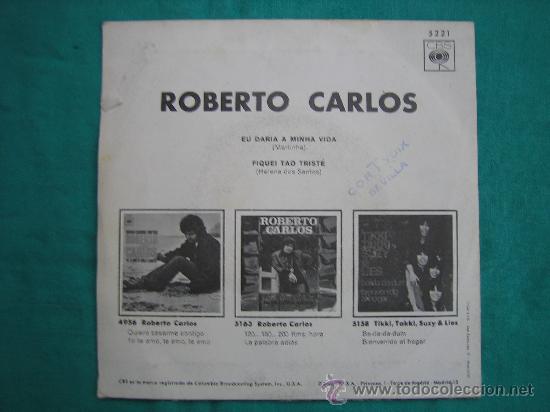 Discos de vinilo: Singels Roberto Carlos a&ntilde;o 1970 - Foto 2