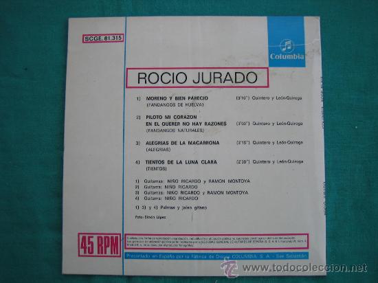 Discos de vinilo: Singels Rocio Jurado a&ntilde;o 1967 - Foto 2