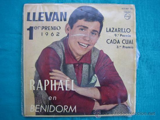 Discos de vinilo: Singels Raphael a&ntilde;o 1962. 1&ordm; Premio de Benidor - Foto 1
