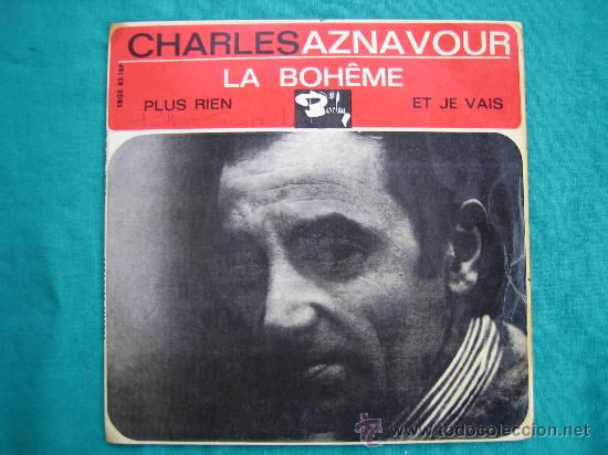 Discos de vinilo: Singels Charles Aznavour a&ntilde;o 1965 - Foto 1