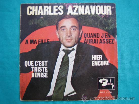Discos de vinilo: Singels Charles Aznavour a&ntilde;o 1964 - Foto 1