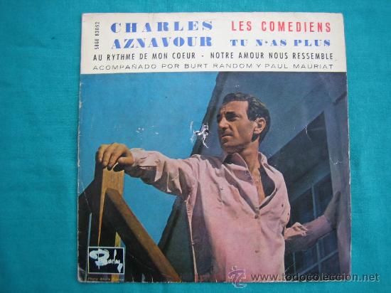 Discos de vinilo: Singels Charles Aznavour a&ntilde;o 1962 - Foto 1
