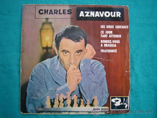 Discos de vinilo: Singels Charles Aznavour a&ntilde;o 1961 - Foto 1