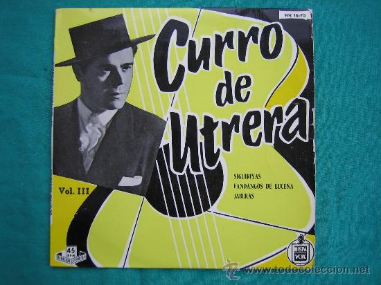 Discos de vinilo: Singels Curro de Utrera a&ntilde;o 1959 - Foto 1