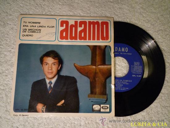 Discos de vinilo: ADAMO - TU NOMBRE - Foto 1
