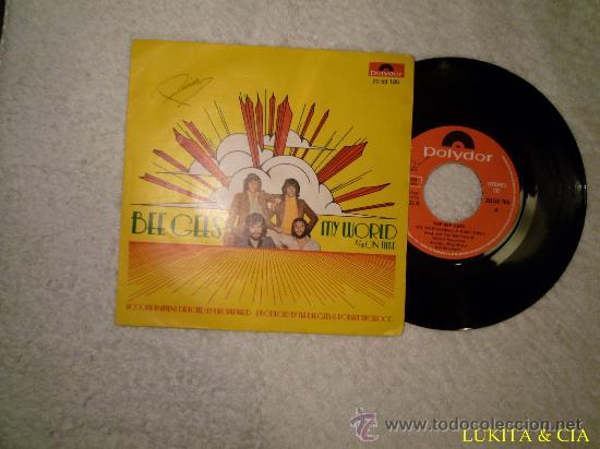 Discos de vinilo: BEE GEES - MY WORLD - SINGLE - Foto 1