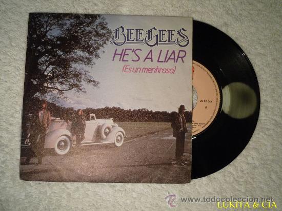 Discos de vinilo: BEE GEES - HES A LIAR (ES UN MENTIROSO) - Foto 1
