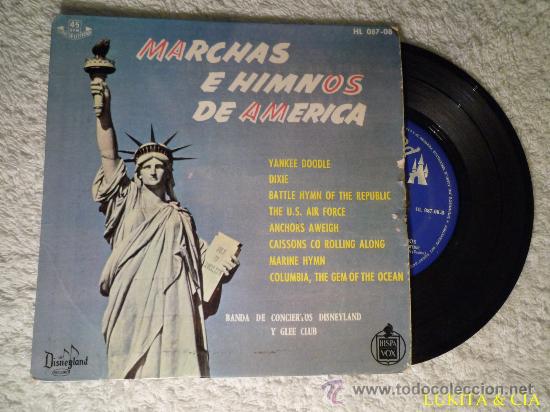 Discos de vinilo: MARCHAS E HIMNOS DE AM&Eacute;RICA - YANKEE DOODLE - Foto 1