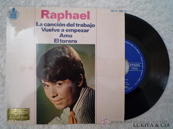 Discos de vinilo: RAPHAEL - LA CANCI&Oacute;N DEL TRABAJO - Foto 1