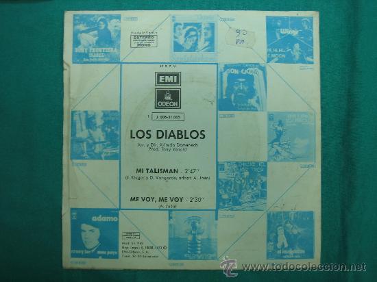 Discos de vinilo: Singels Los Diablos a&ntilde;o 1973 - Foto 2