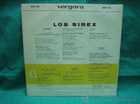 Discos de vinilo: Singels Los Sirex a&ntilde;o 1966 - Foto 2