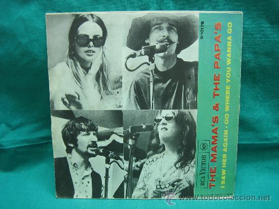 Discos de vinilo: Singels Mama&acute;s & Papa&acute;s a&ntilde;o 1966 - Foto 2