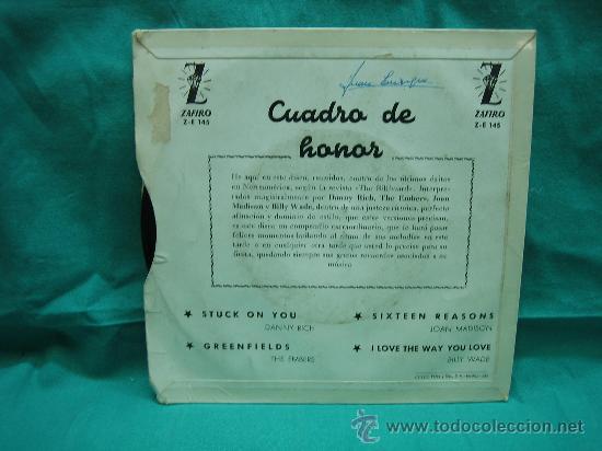 Discos de vinilo: Singels Cuadro de Honor  a&ntilde;o 1960 - Foto 2