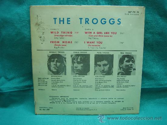 Discos de vinilo: Singels The Troggs a&ntilde;o 1966 - Foto 2